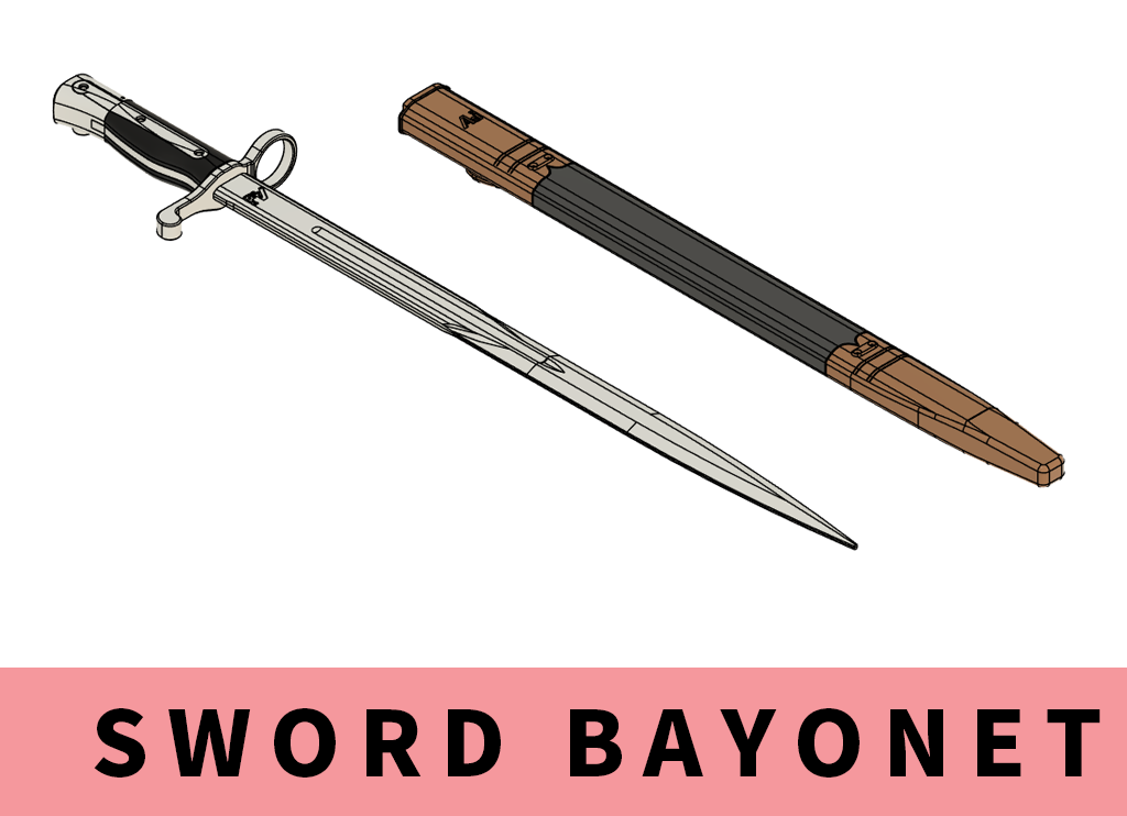 Martini-Sword Bayonet (Requires GLUEING!!!) (for classic and carbine only)