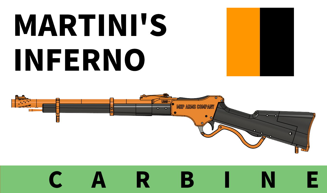 The Brontusk Martini--lever action shell ejecting nerf rifle