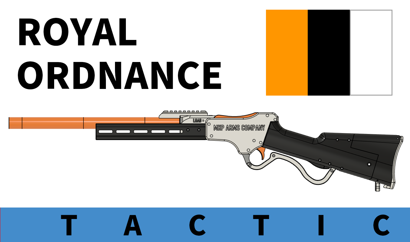 The Brontusk Martini--lever action shell ejecting nerf rifle